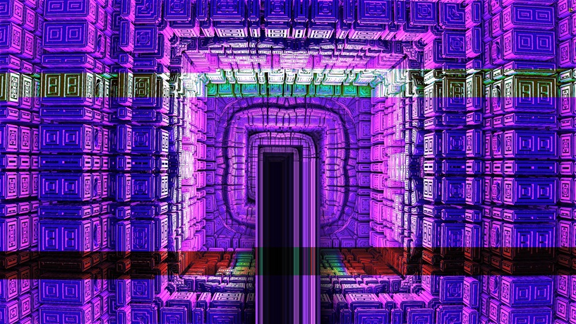 weird glitchy fractal